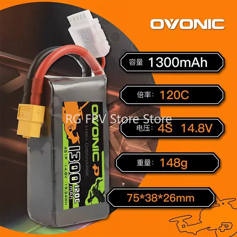 OVONIC 6s 4s Lipo Battery 1050-1550mAh Racing Drone 100/120C 22.2V XT60 Plug For RC Quadcopter Helicopter UAV Aircraft Batteries