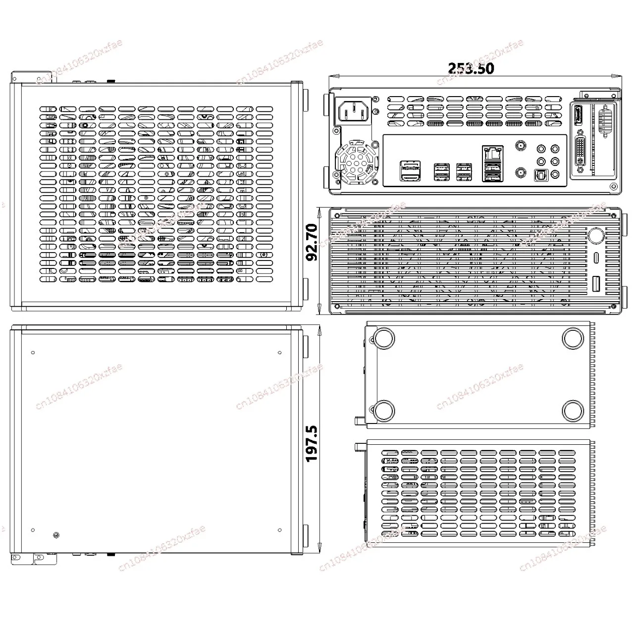 ZS-D2/ITX Half-height Knife Card Computer Chassis, Version V2\ 4.6L Volume, All Aluminum Chassis