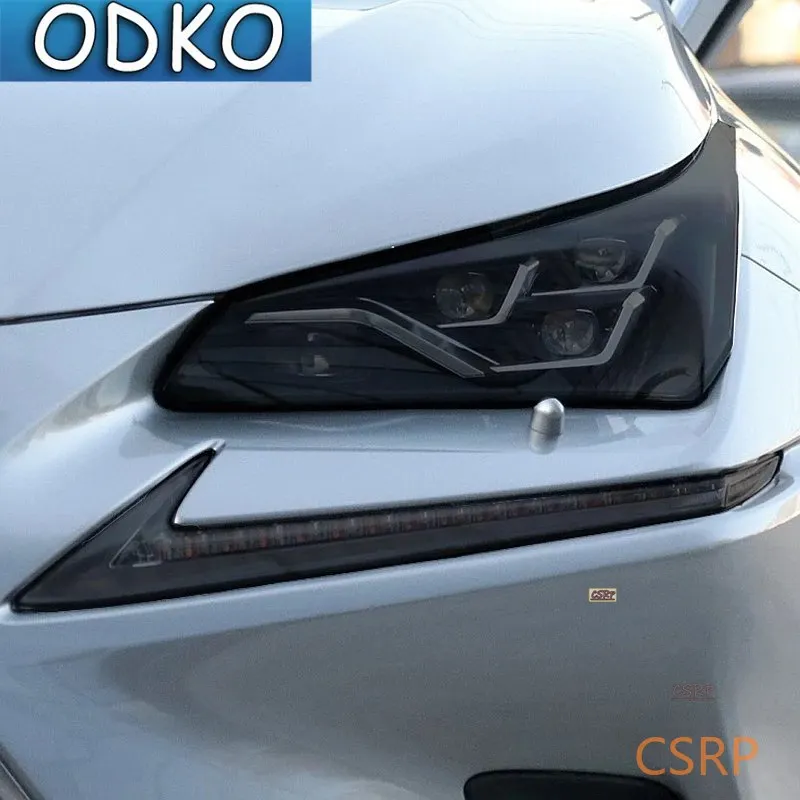 Car Headlight security Black Protective  Film Taillight TPU adhesive film Sticker Accessore For Lexus nx300 NX200 300  2015-2020