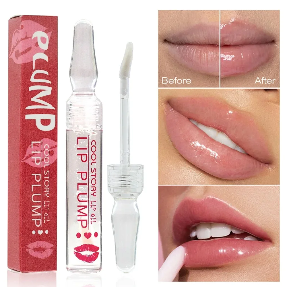 Lip Plumping Fruit Flavor Lip Oil Nourishing Hydration Moisturizing Transparent Lip Honey Lip Care Ampoule Lip Oil