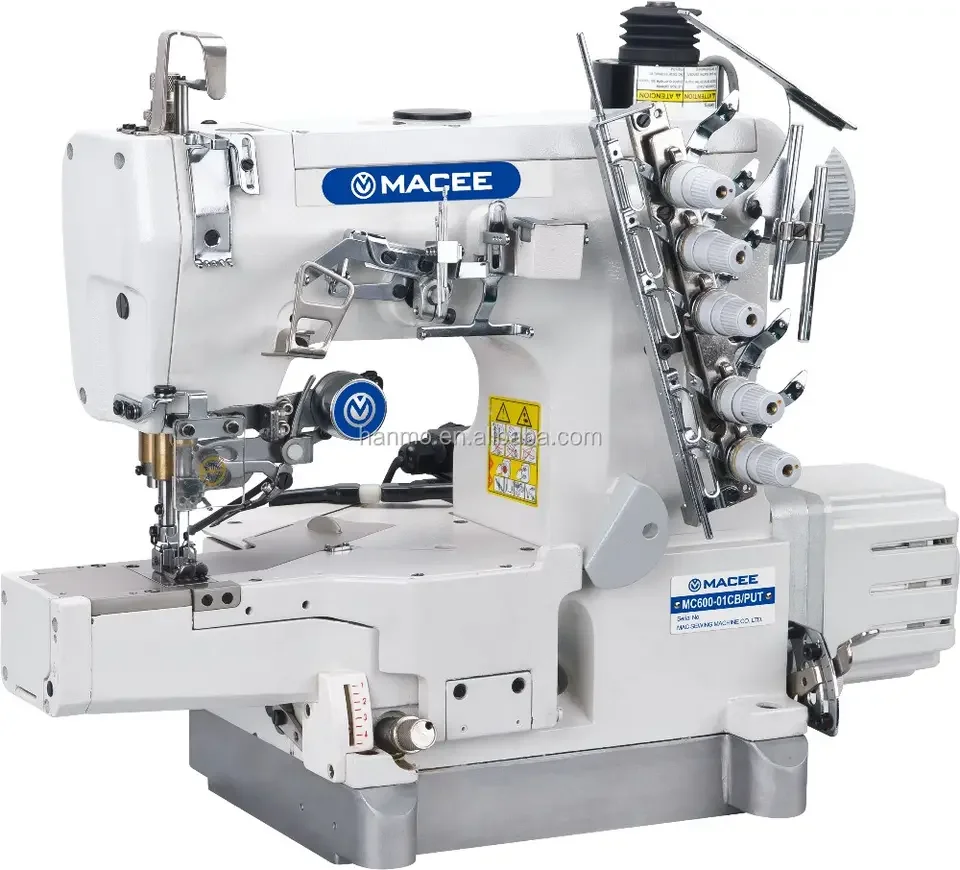 MC 600-01UTD Flat-Bed High Speed Direct Drive Interlock Flatlock Industrial Sewing Machine With Auto Trimmer