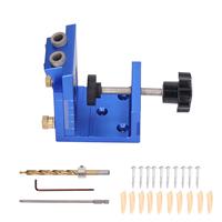 Aluminum Alloy Adjustable Inclined Hole Drilling Positioner Woodworking Pocket Hole Jig Fixture Tool