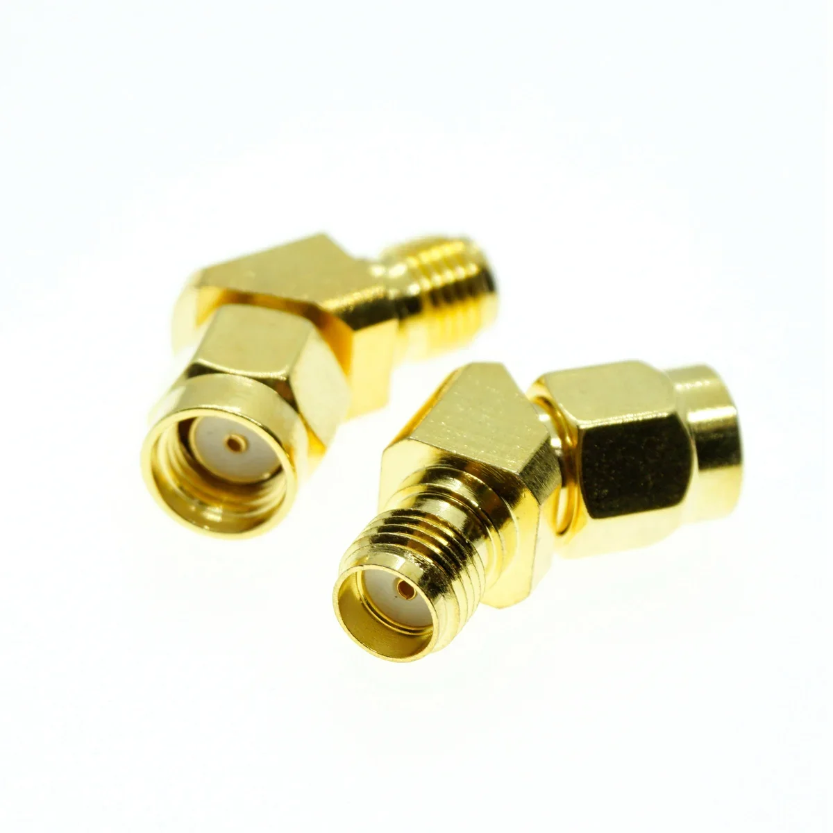 SMA Male to SMA Female RPSMA Plug Jack 45 Degrees 135 Degrees FPV Conical Adapter Brass Connector For WIFI Race Goggle Antenna