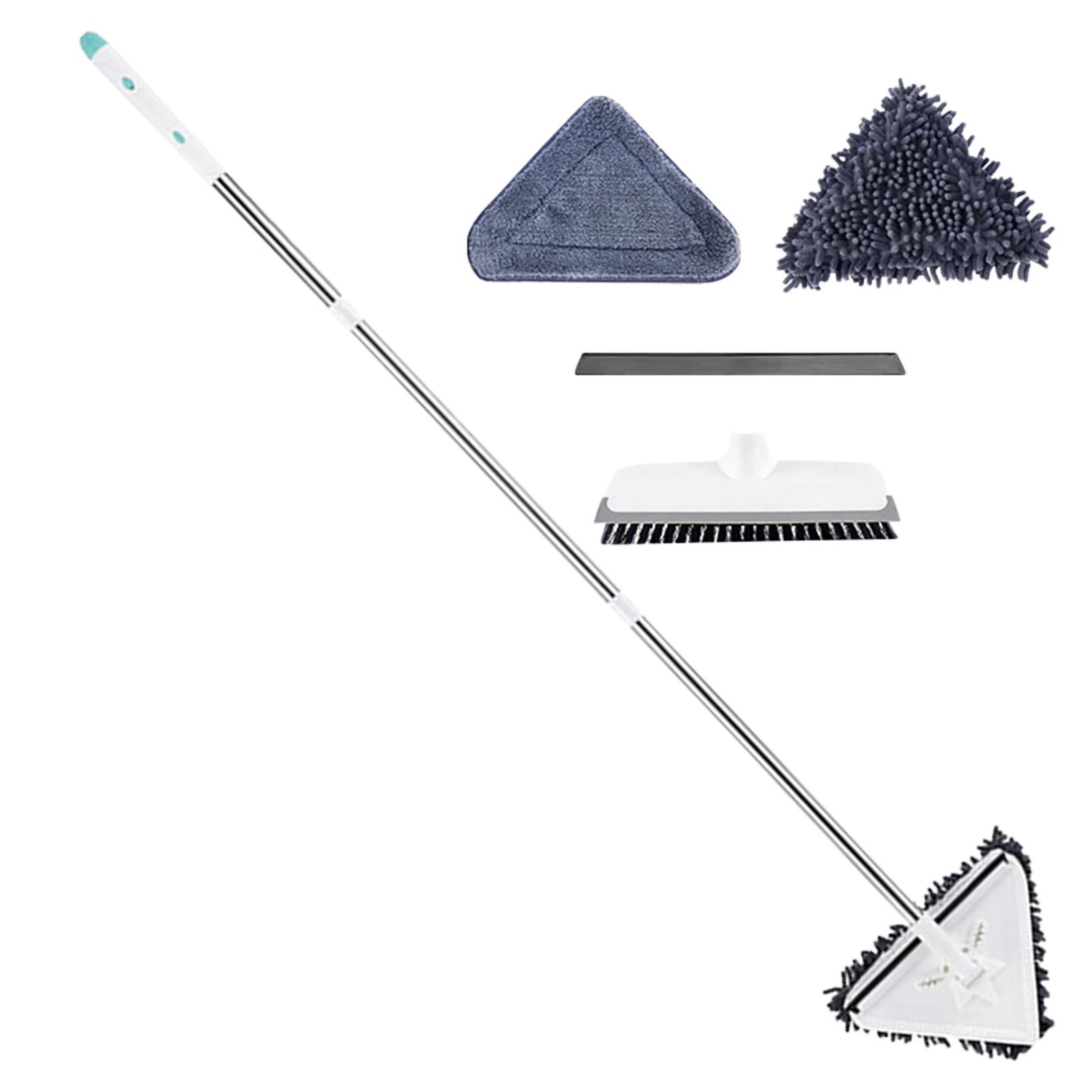 Wall Mop With Long Handle Triangle Cleaning Mop Multifunctional Microfiber Dust Mop Window Cleaner Mop Cleaning Tools For Clean