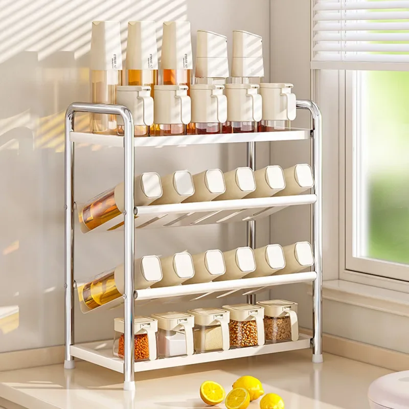 

Multi Functional Seasoning Storage Rack For Household Multi-layer Countertop Kitchen Accessories Minimalist Bathroom Rack