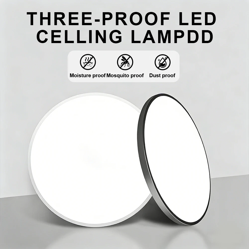 Modern LED Ceiling Lamps 220V Ultrathin Circle Panel Light Fixtures for Bedroom Kitchen Living Room Bathroom Balcony Home Decor