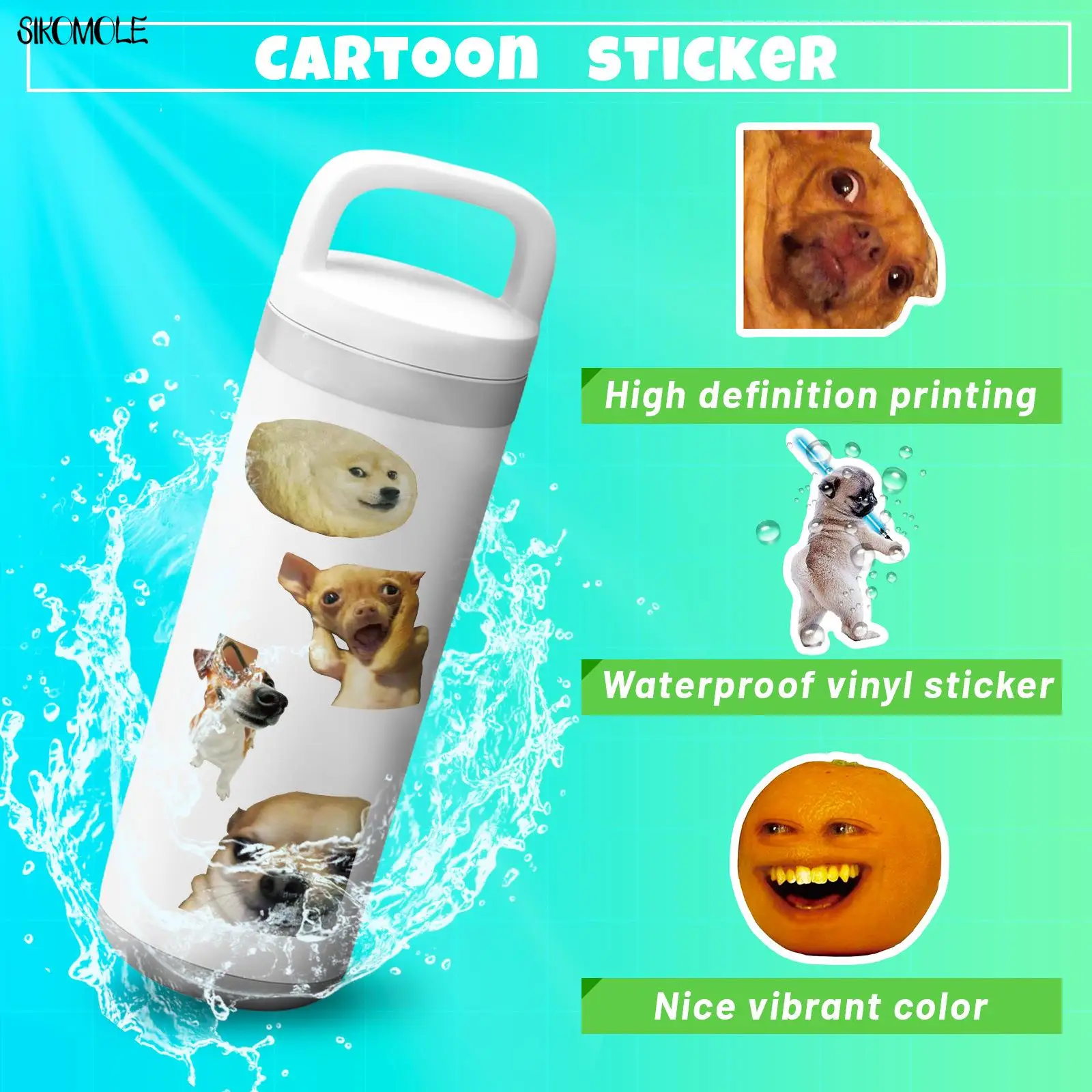 Mix Cute Meme Stickers, Character Spoof Expression Pack
