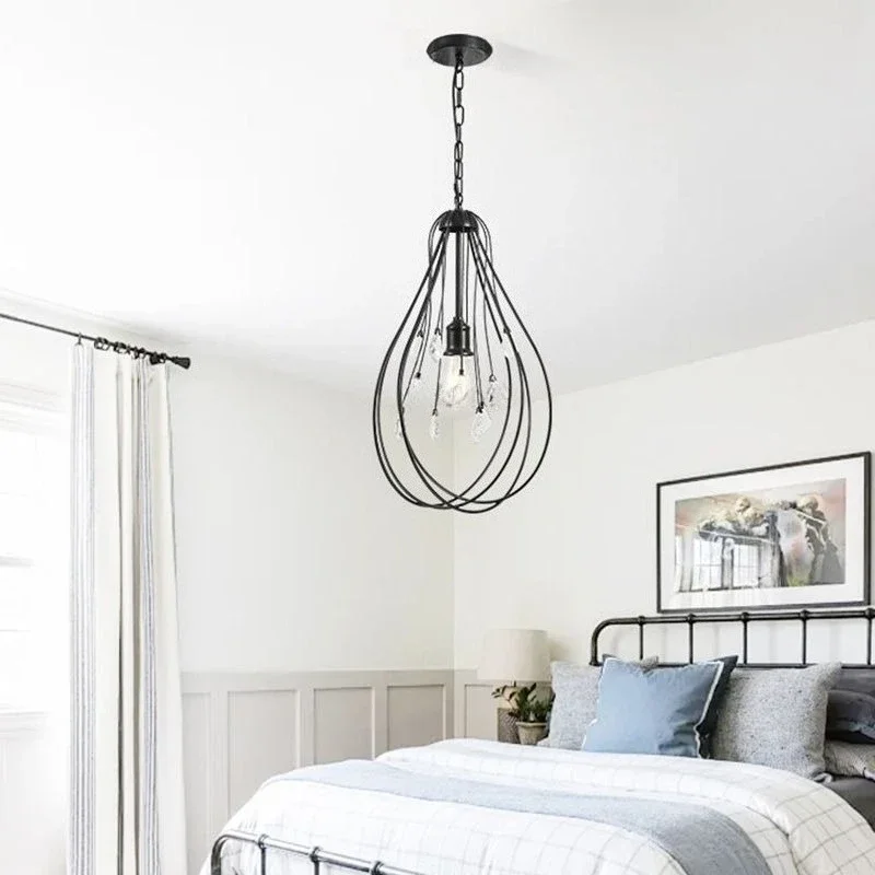 

Modern Iron Pendant Light Rustic Style for Dining Room Bar Bedroom Hotel Decor