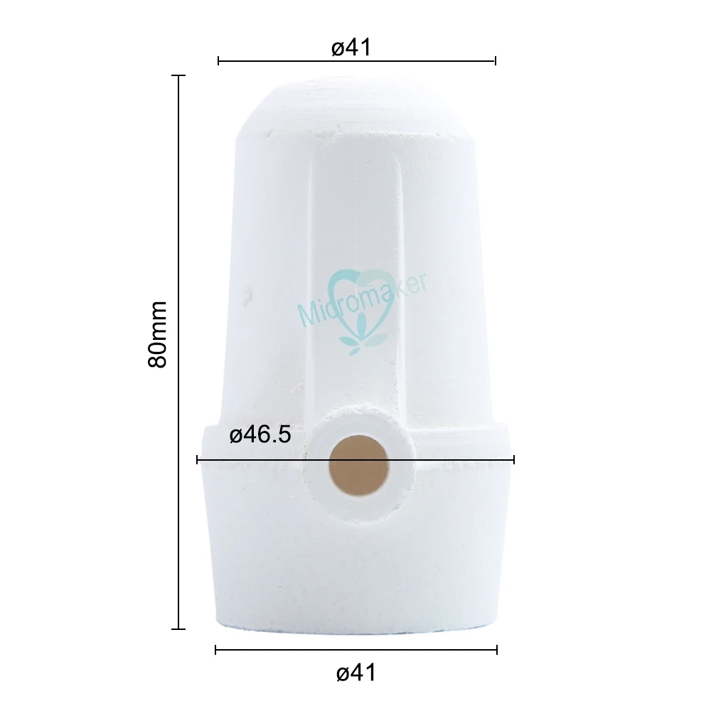 ใหม่6ชิ้น/กล่องทันตกรรม Lab หล่อควอตซ์เบ้าหลอม Hooded ควอตซ์ Zirconia แรงเหวี่ยงหล่อเบ้าหลอม Hooded