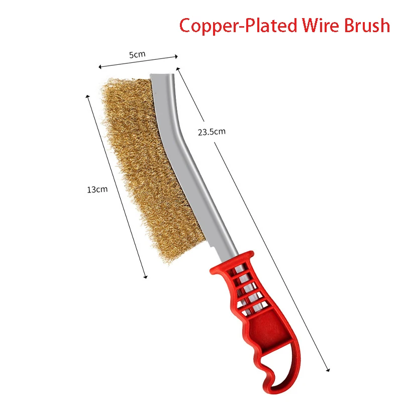 فرشاة سلك فولاذي مع مقبض فرشاة سكين صناعية من الفولاذ المقاوم للصدأ. فرشاة تنظيف فجوة المطبخ الصدأ. فرشاة خاصة للشواء #3