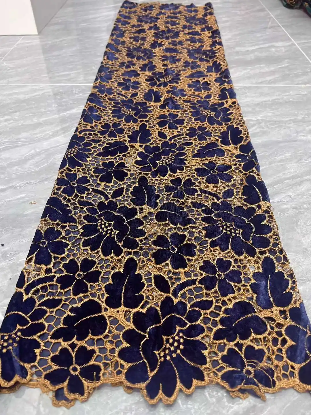 

2025 Latest Guipure Cord Lace 5 Yards African Cord Lace Fabric Embroidery French Net Lace High Quality For Diy Dress