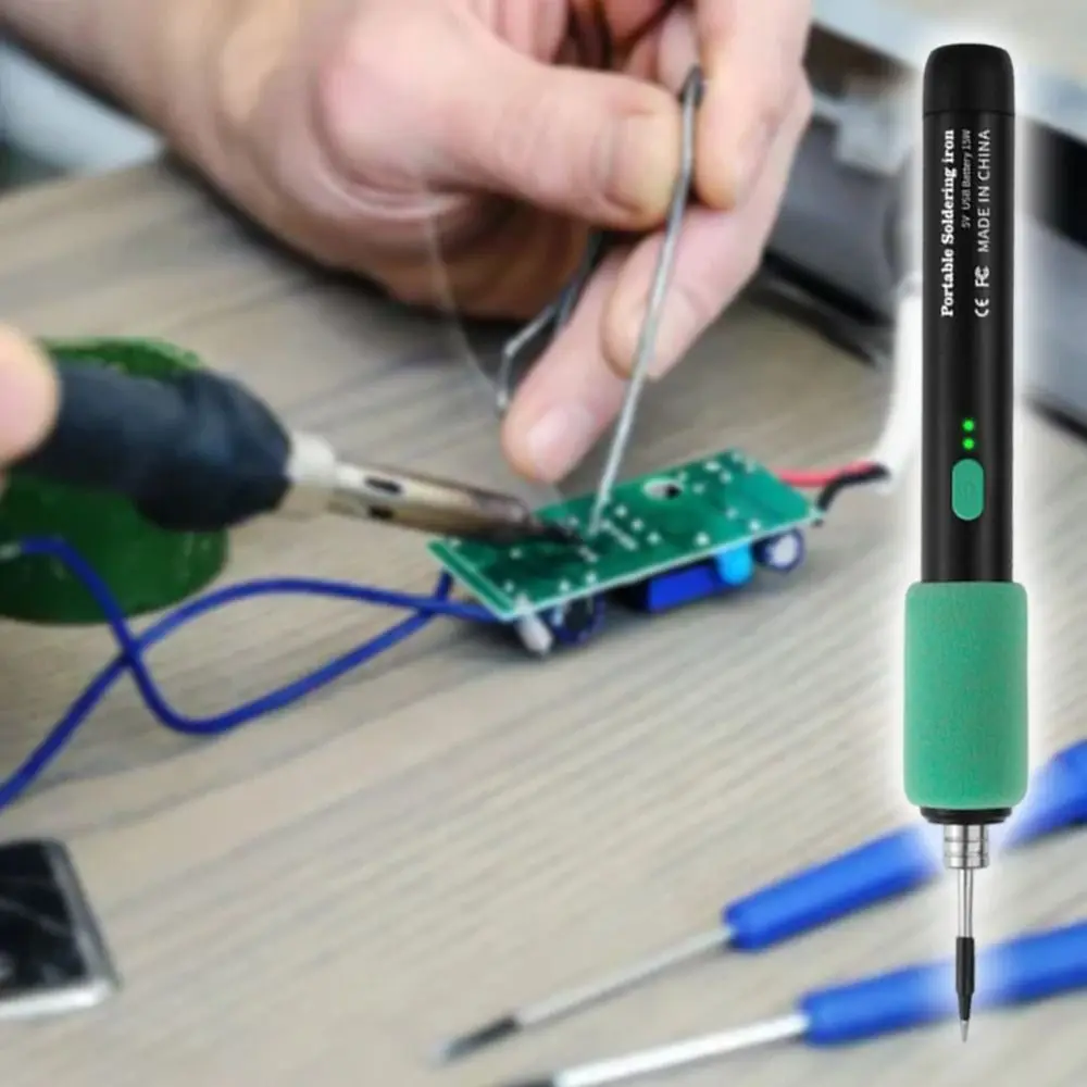 

Three-level Temperature Soldering Iron Welding Tool Fast Heat Conduction Plug and Play Electric Soldering Iron Long Life Span