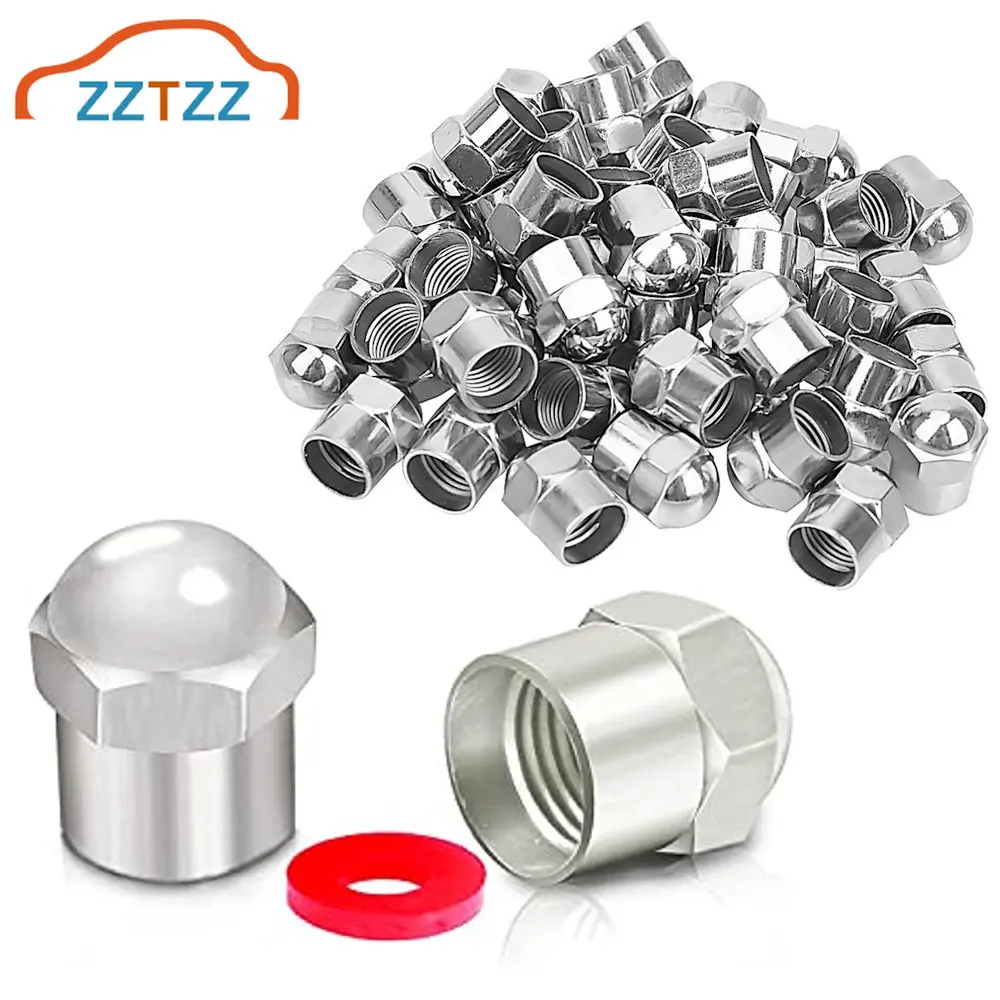 

Car Tire Valve Stem Cap, Wheel Valve Covers, Leak-Proof Air Caps Cover Universal for Auto, Truck, SUV, Motorcycle, Bike