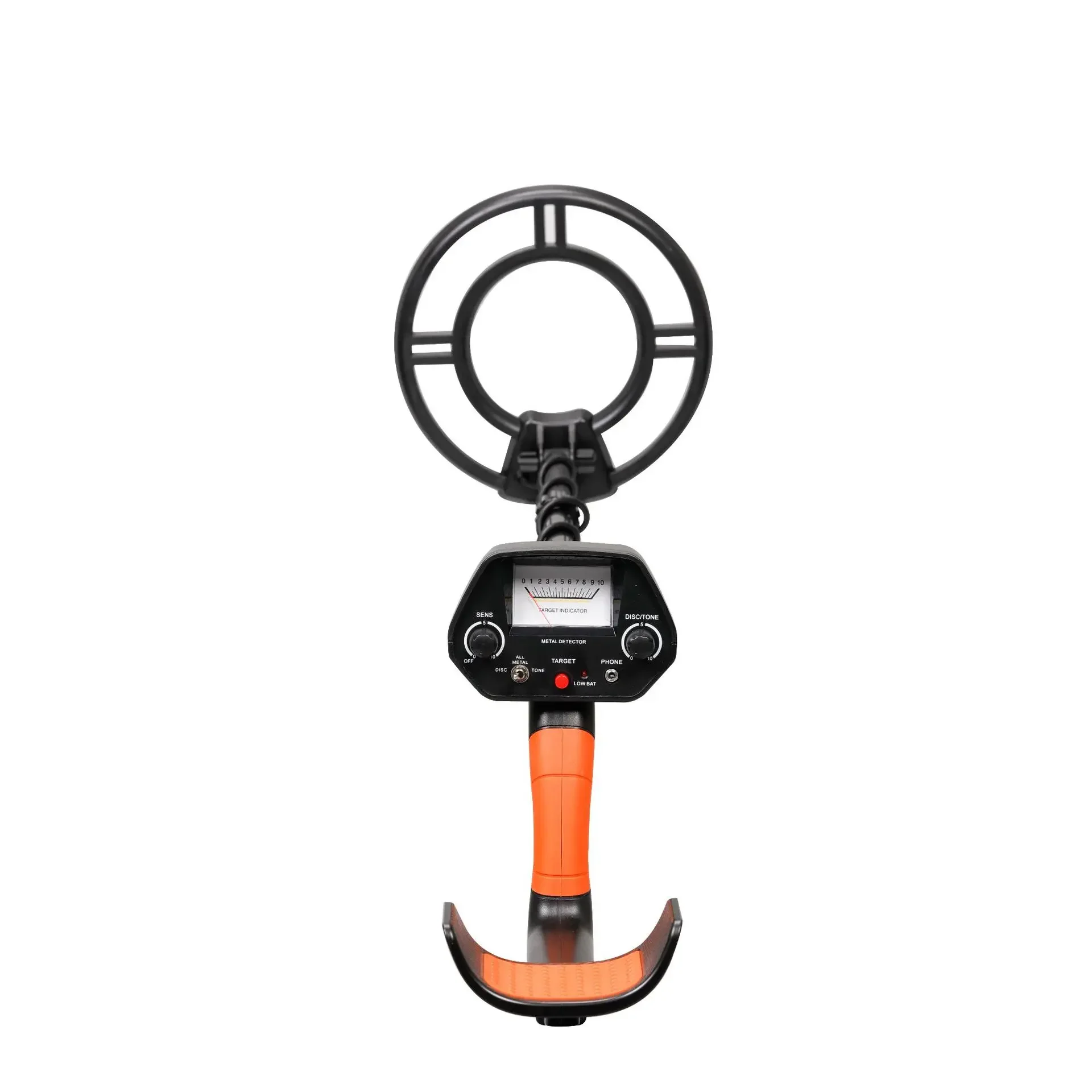 

Metal Detector MD2020 Detector PP Positioning Function Full Metal Mode Mechanical Pointer Mode Waterproof Probe 20cm