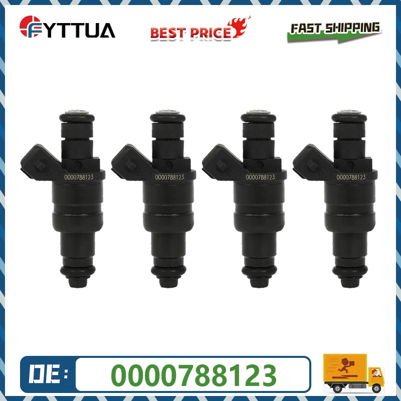 

4PCS High Quality Fuel Injector 0000788123 For Mercedes-Benz SLK230 C230 2.3L L4 1998-2000 Nozzle