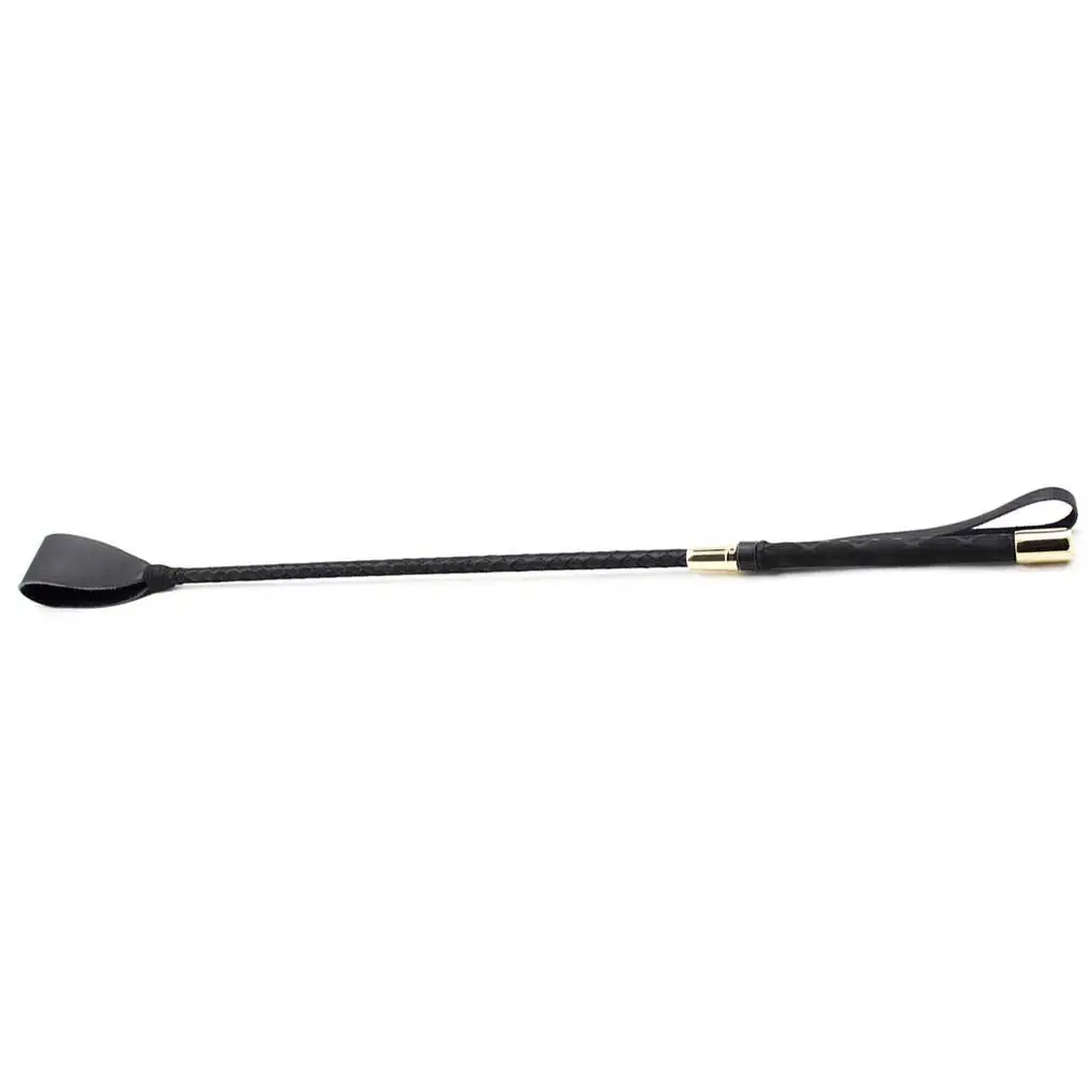 

54cm Horse Whip Horseback Racing Leather Whips Durable Riding Crop for