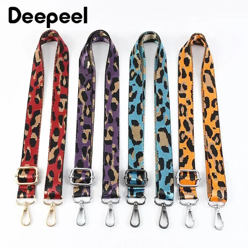 Deepeel Women 2.5cm Narrow Bag Strap Fashion Colorful Leopard Shoulder Crossbody Straps Accessories Female Adjustable Bags Belt