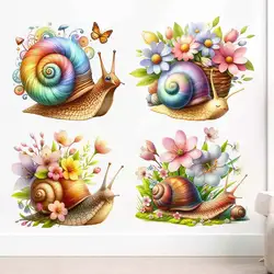 Snail Stickers Wall Sticker Bathroom Toilet Decor Living Room Cabinet  Refrigerator Home Decoration Decals S282