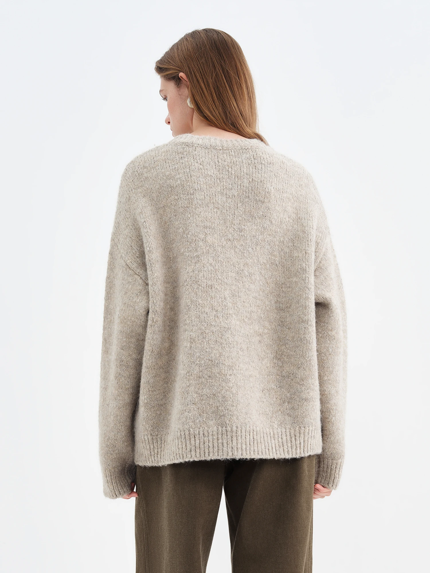 Wool Cartoon Puppy Knitted Sweater for Women - Winter 2025