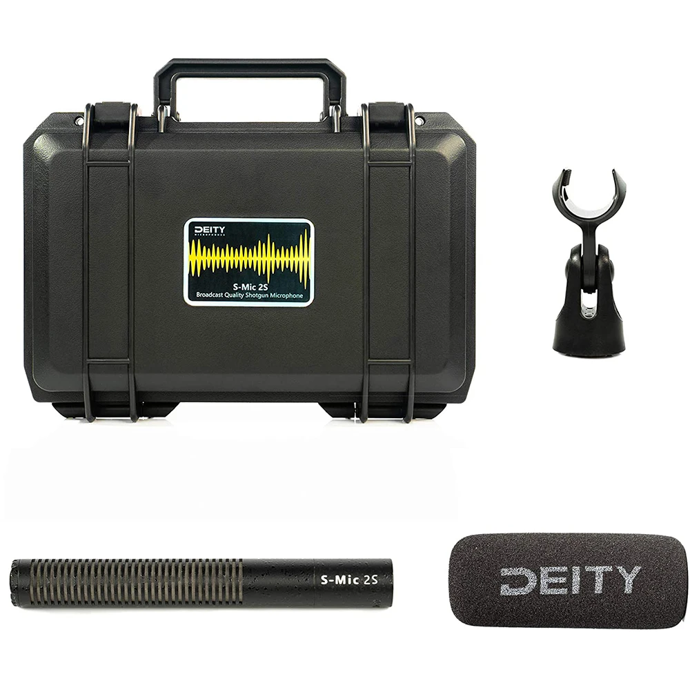 Deity S-Mic 2S Super Cardioid Sensitivity Directional Shotgun Microphone Mic Low-noise Condenser For Camera Professional Record