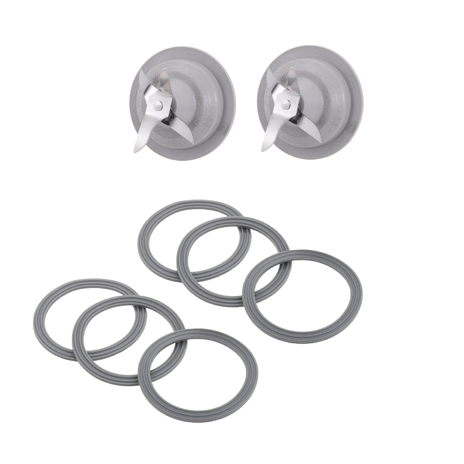 2sets Stainless Steel Blender Cutting Blade Silicone Sealing Ring Gasket for Black Decker BL10 BL2010 BL2020 Series Accessories