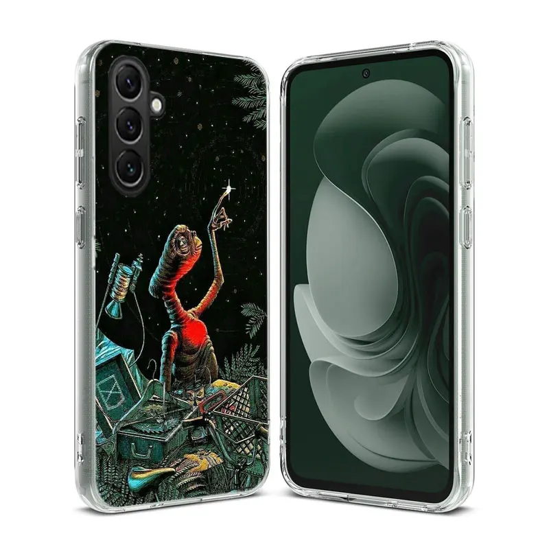 E.T. the Extra-Terrestrial Clear Phone For Samsung Galaxy A55 A35 A25 A15 A05S A04S A14 A24 A34 A54 A03S A13 A23 A33 A53 A73 A9