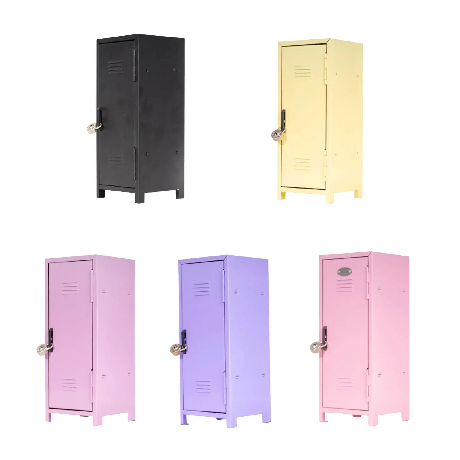 قفل حديد صغير مع قفل ومفتاح صندوق قفل لطيف للفتيات لألعاب مفاتيح المجوهرات #2