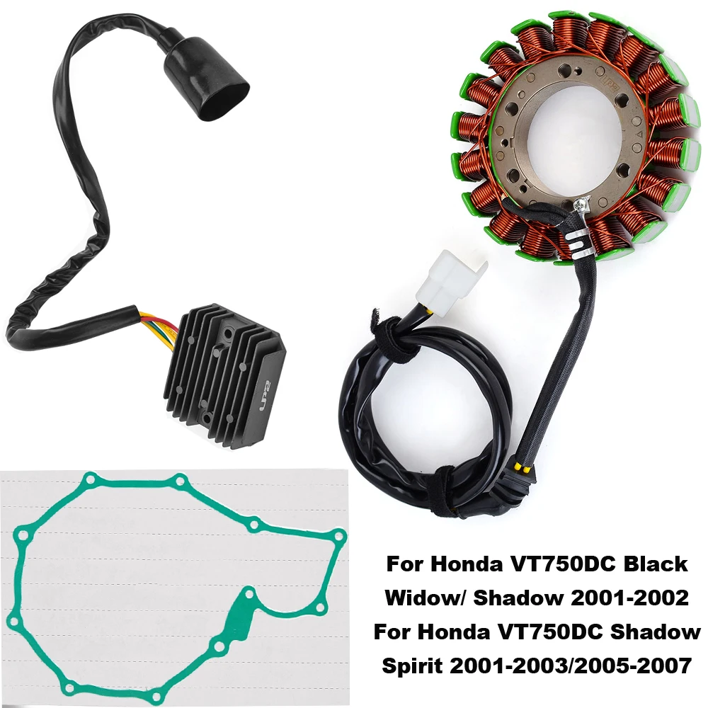 

Motorcycle Regulator Rectifier Stator Coil Gasket For Honda VT750DC Black Widow/ Shadow VT 750 DC Shadow Spirit 31120-MBA-004