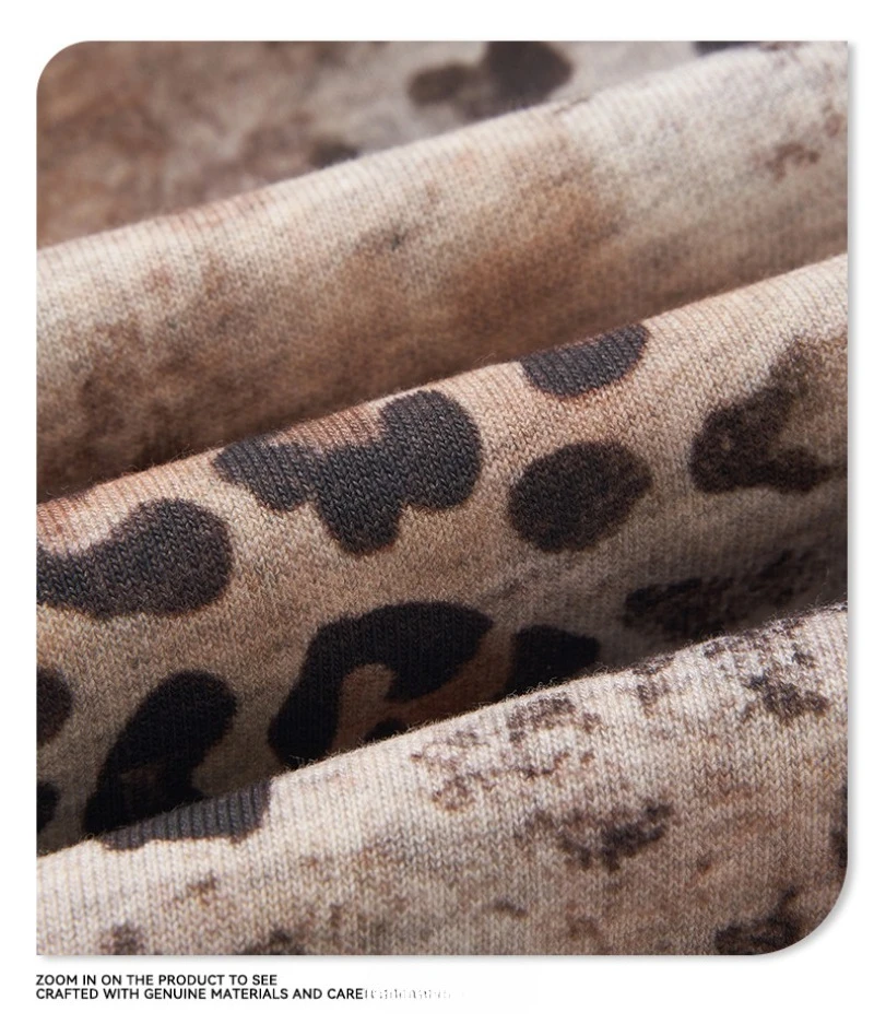 2026 Autumn New American Leopard Print Zip Up Hoodie for Men Y2K Retro Hip-hop High Street Men's Hooded Jacket Streetwear