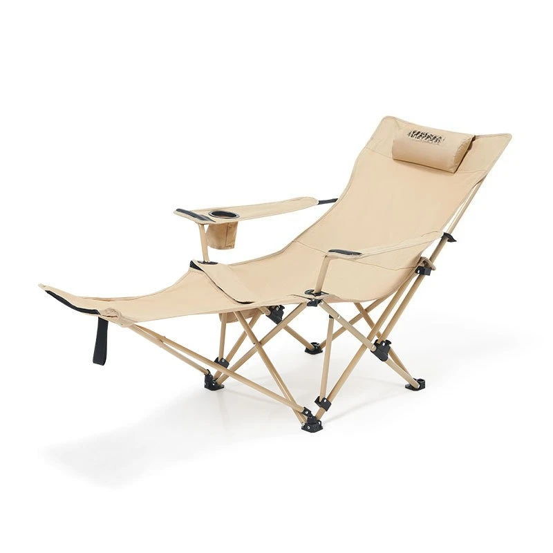 

Outdoor folding reclining chair Portable storage Fishing camping with pedals Adjustable dual-purpose sitting and reclining chair