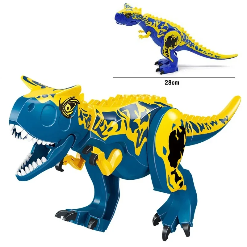Jurassic Dino World Grote Dinosaurusfiguren Bouwstenen Velociraptor T-Rex Triceratops Indominus Rex Speelgoed voor Kinderen