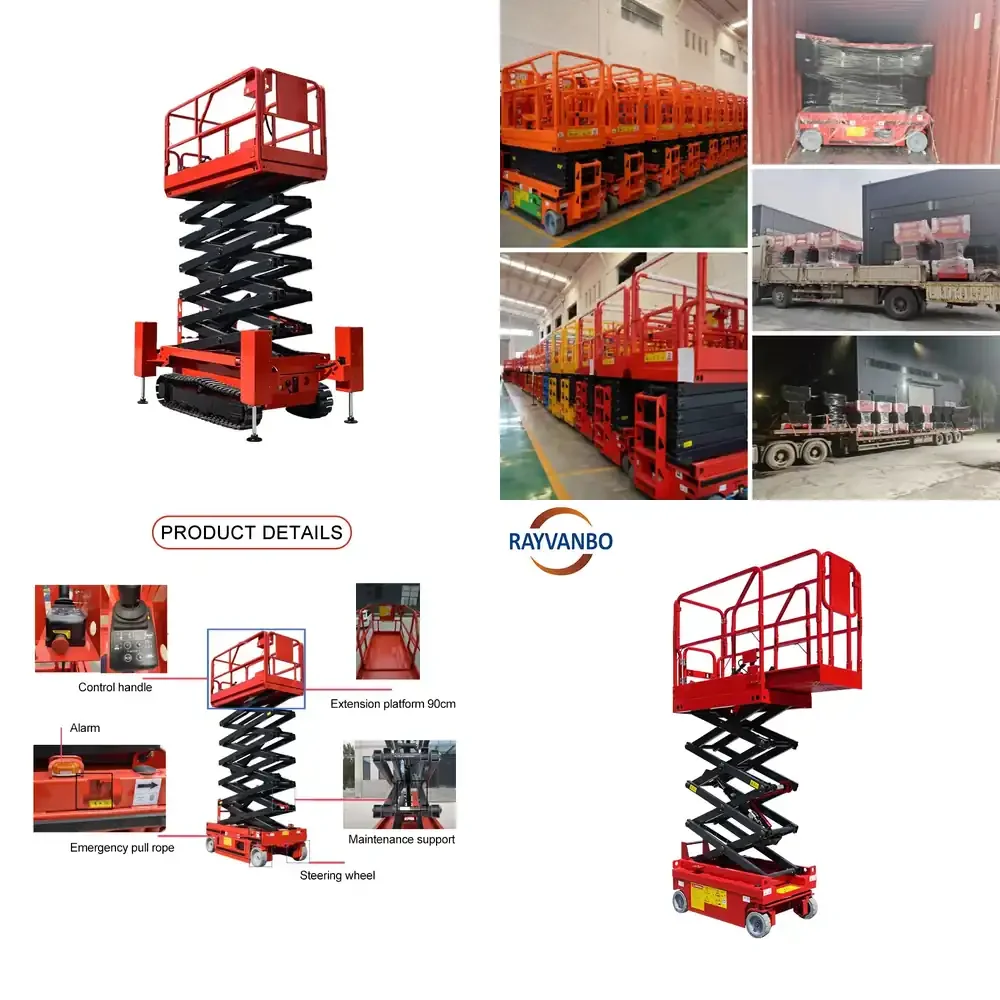 Reliable Self Propelled Electric Hydraulic Scissor Lift Machinery for High Rise Jobs - 4m to 16m Choices