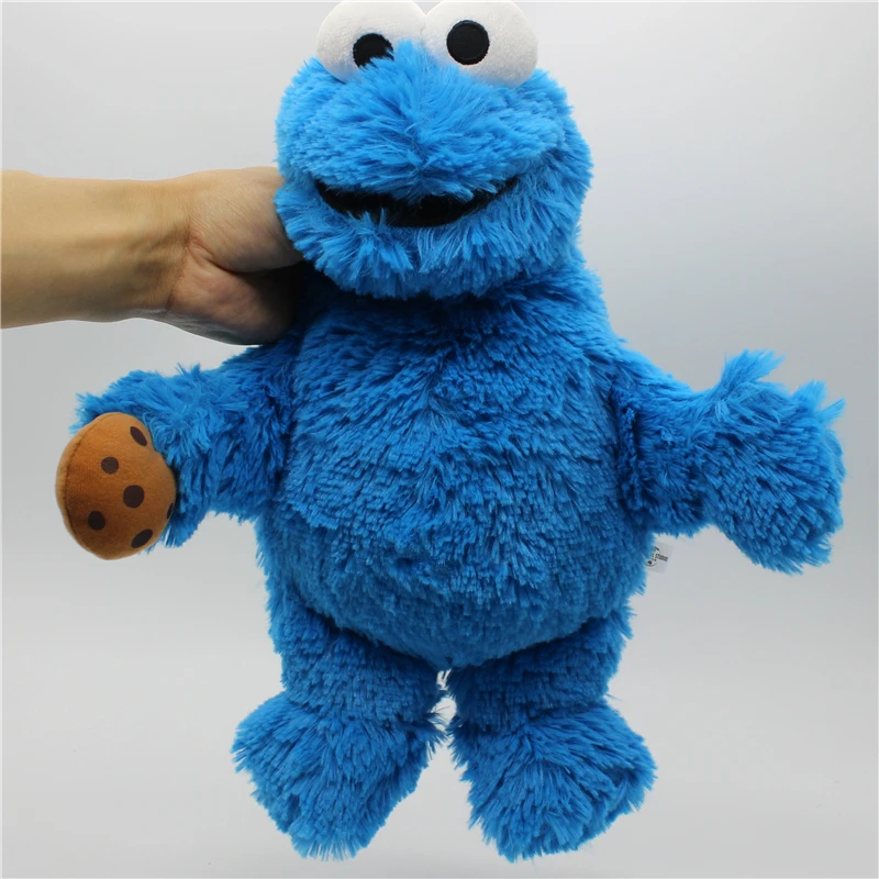 Mainan Elmo klasik dan Cookie Monster, 1 buah mainan lembut pendidikan anak