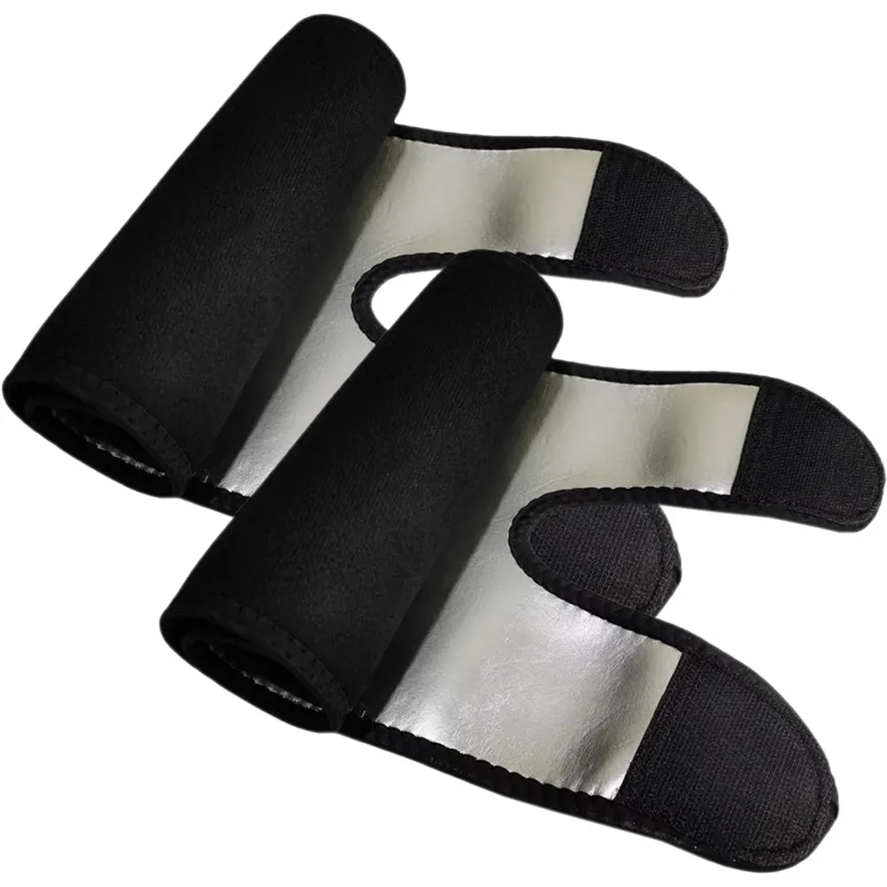 Silver Ion Thigh Slimming Sleeves – High-Elastic Neoprene Adjustable Leg Bands for Women, Sauna Effect