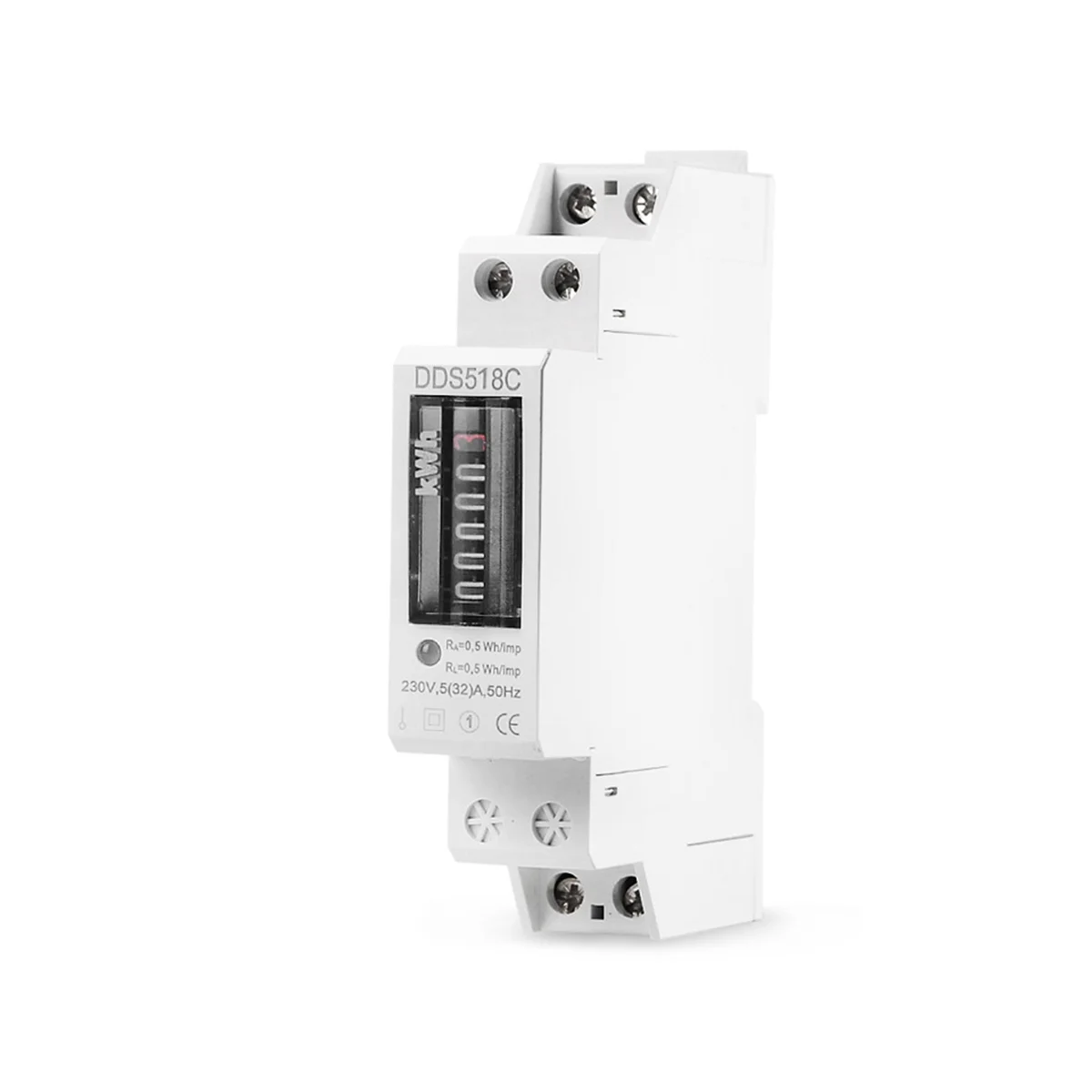 

Household Electronic Din Rail Single Phase Electricity Power Consumption Wattmeter Energy Meter KWh Counter