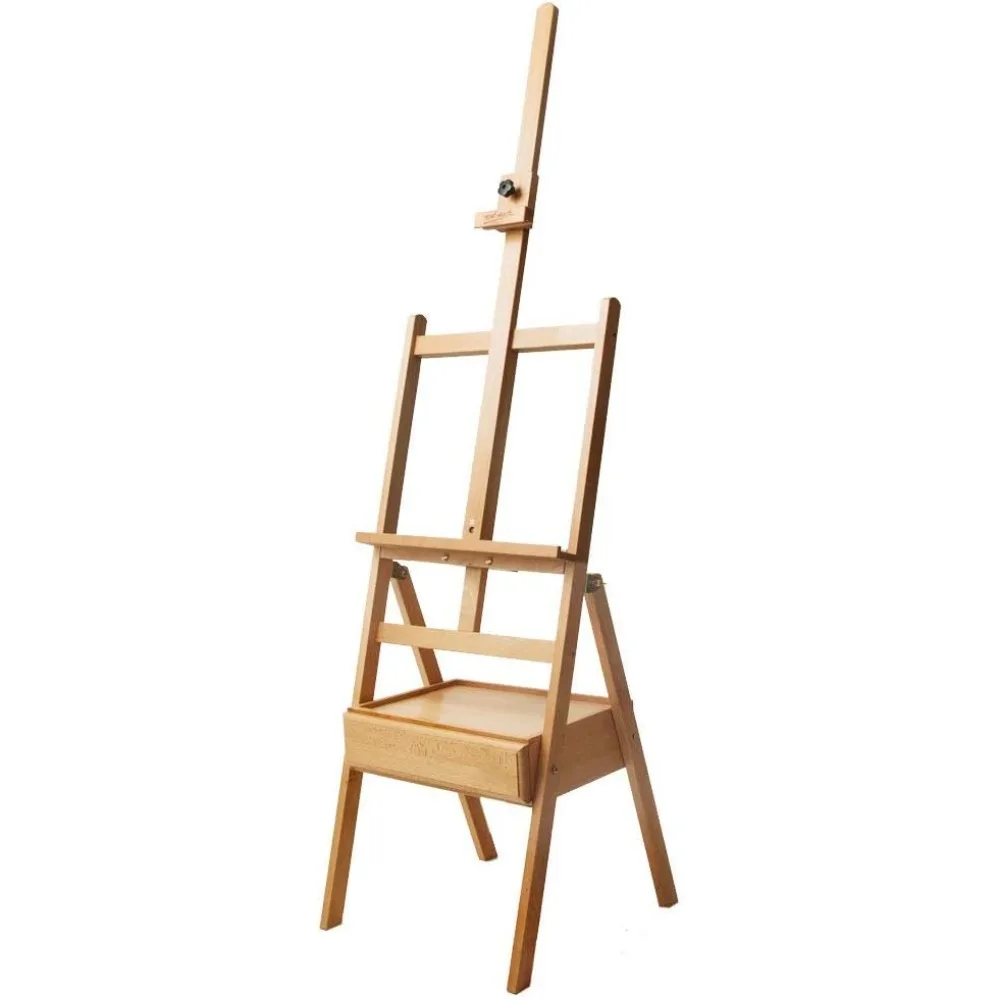 Mont Marte Signature Series Caballete de suelo de madera de haya, 43,5 cm de largo x 44 cm de ancho x 150 cm de alto