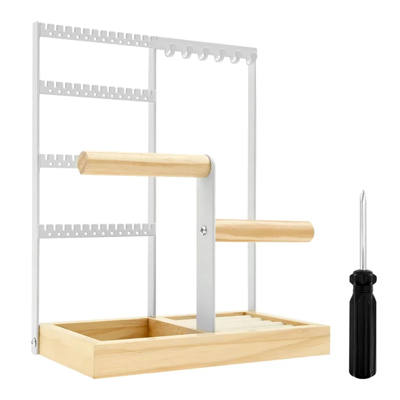 

4 Tier Jewelry Organizer Stand - Rings & Bracelets On Dressing Tables Countertops