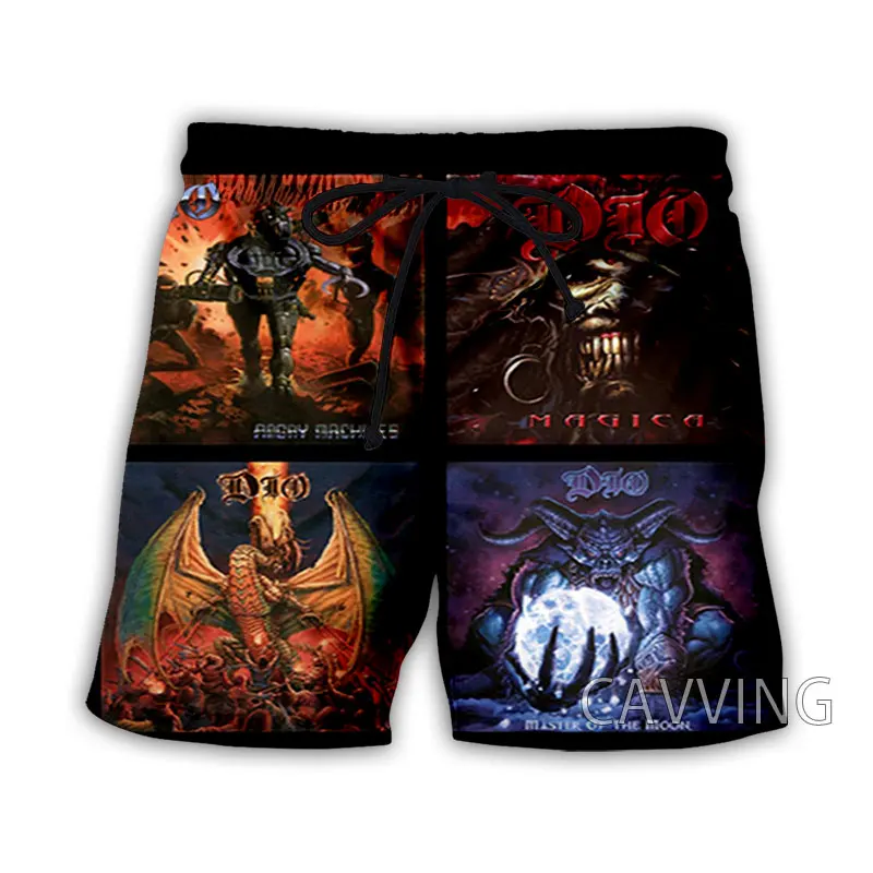 DIO Rock Summer 3D Print Beach Shorts Men Women Hip Hop Oversized Surfing Board Sport Pants Swimsuits Trunks Man Clothing