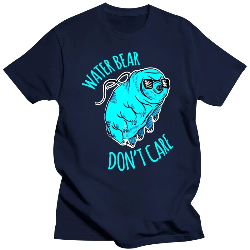 Men t shirt WaterBear Don't Care Tardigrade Microbiology Waterbear Science Man Fashion Tops Black Size S-4XL women