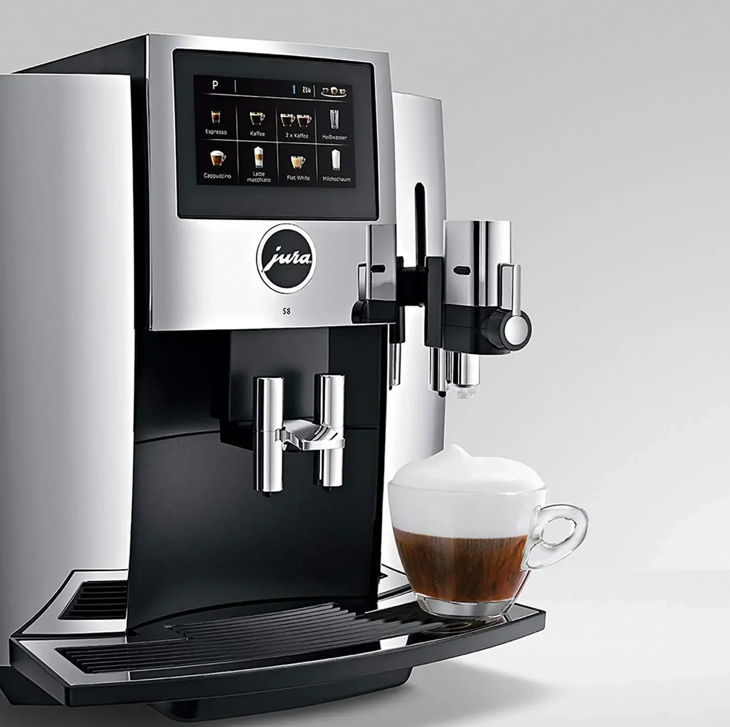 Máquina de café automática Jura S8 15212 com capacidade PEP 64 onças programável