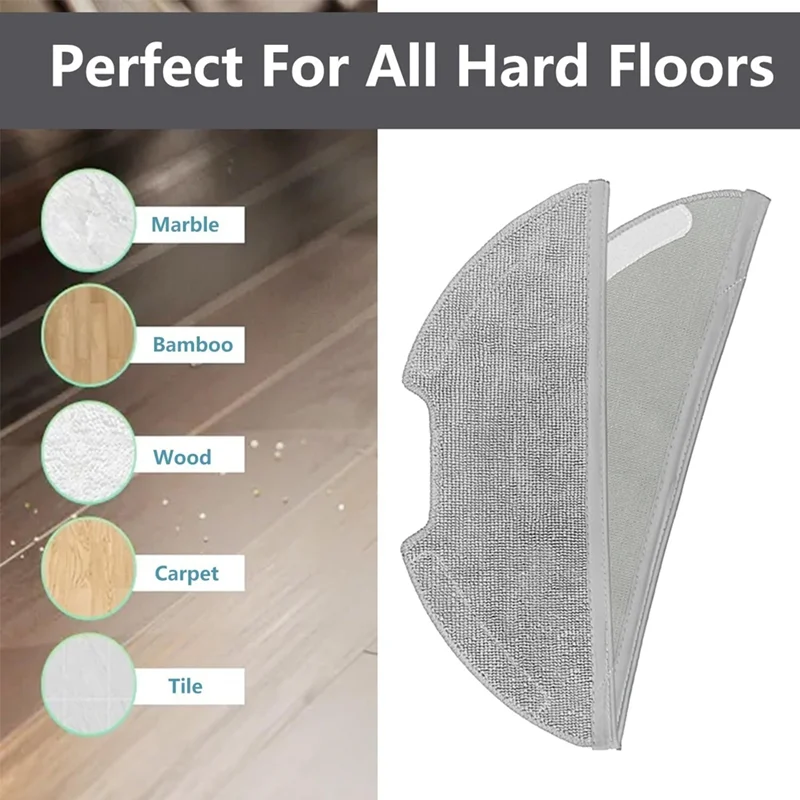 EUREKA E10s 로봇 진공 액세서리용 A76G-액세서리 교체 메인 브러시 1개, 필터 2개, Moppads 4개, 사이드 브러시 4개