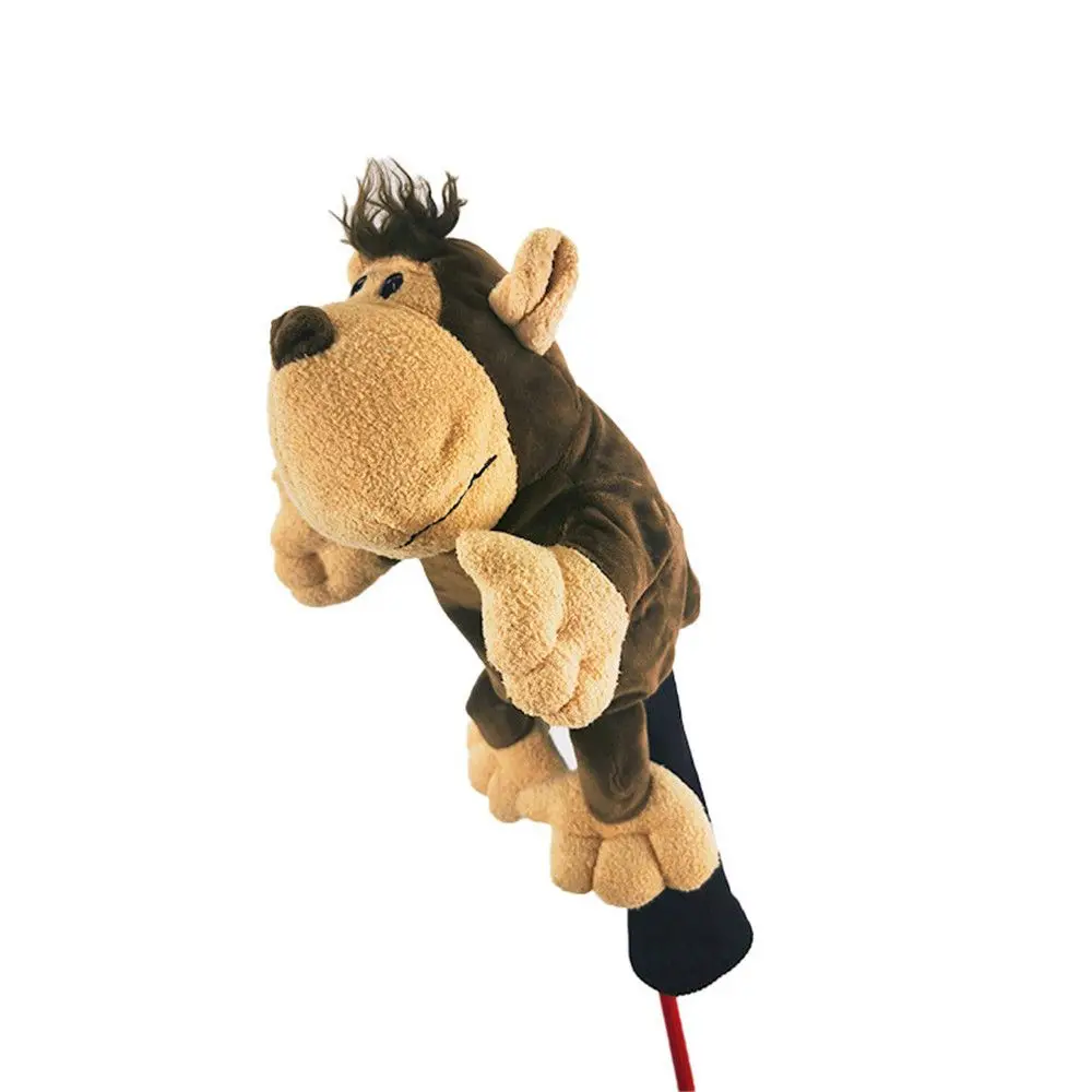 Outdoors Long Neck Driver Accessories Plush Animal Headcover Golf Club Head Covers 1/3/5 Fairway Woods Golf Rod Sleeve Sets