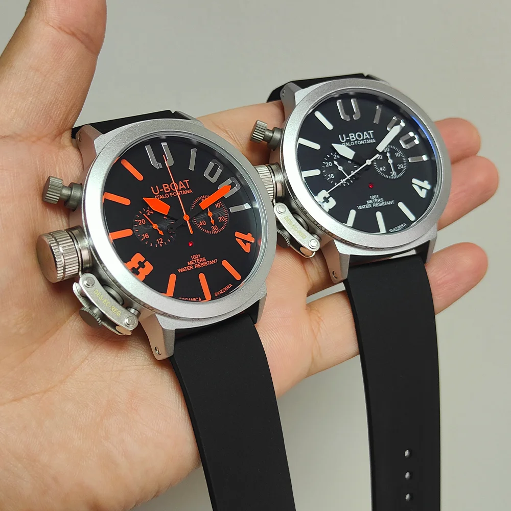 Hot U-BOAT Brand Geneva Watches For Mens Multifunction Chronograph WristWatch Quartz & Mechanical Optional Business AAA Clocks