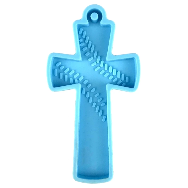 Pendant Mold Crystal Epoxy Resin Mold Crucifix Silicone Mold Epoxy Casting Mold for DIY Keychain Jewelry