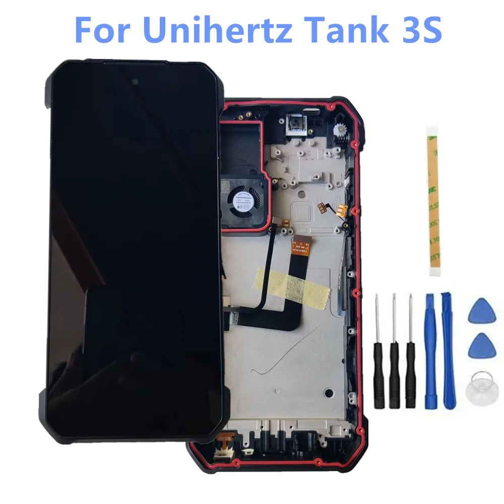 Original Unihertz Tank 3S 8849 Cell Phone 6.79inch LCD Display Assembly Digitizer With Frame Earpiece +Touch Screen Glass Panel