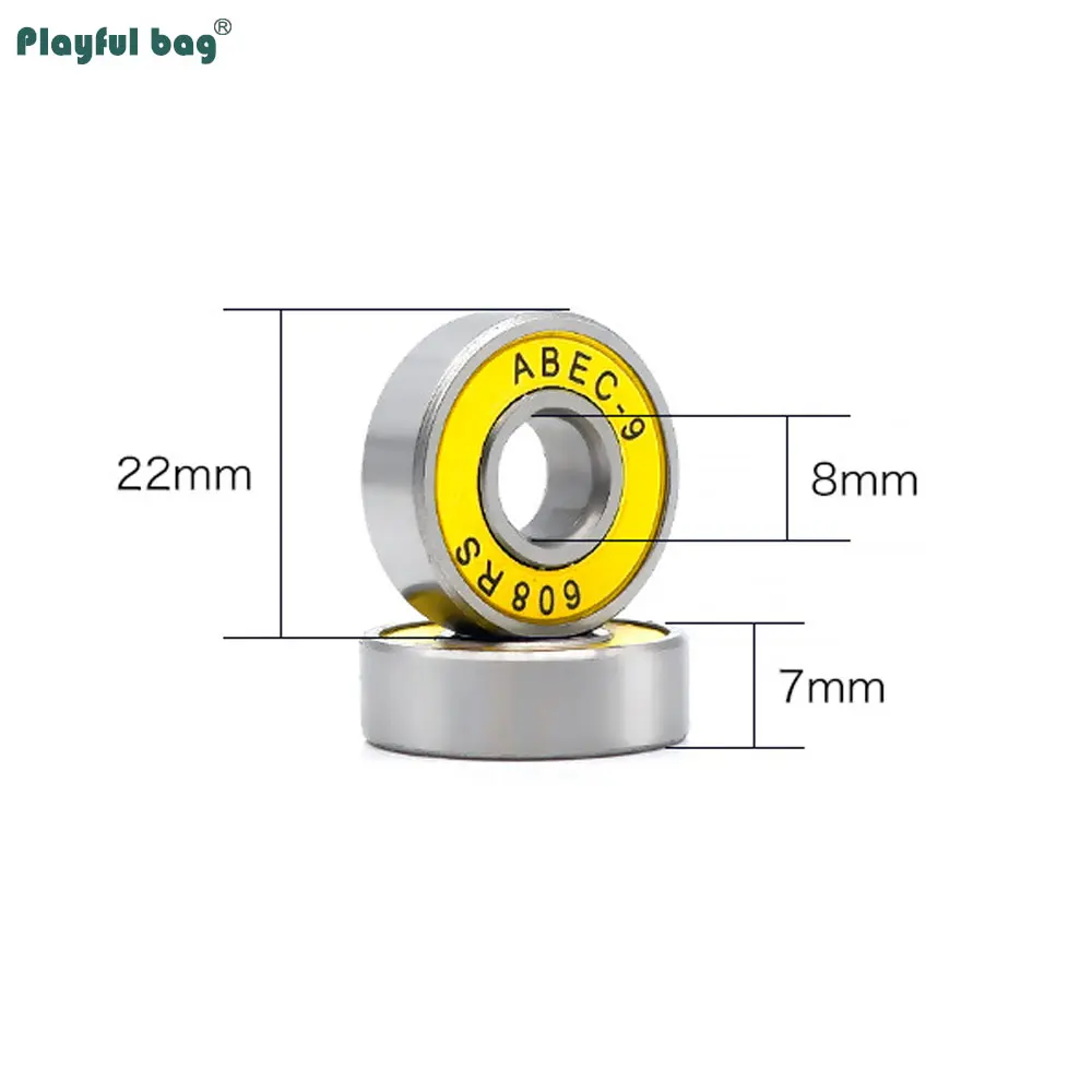 8pcs/set 608 Bearings 608RS-9 608RS-11 Skating Wheels Accessroies Skateboard Roller Skates AMB312
