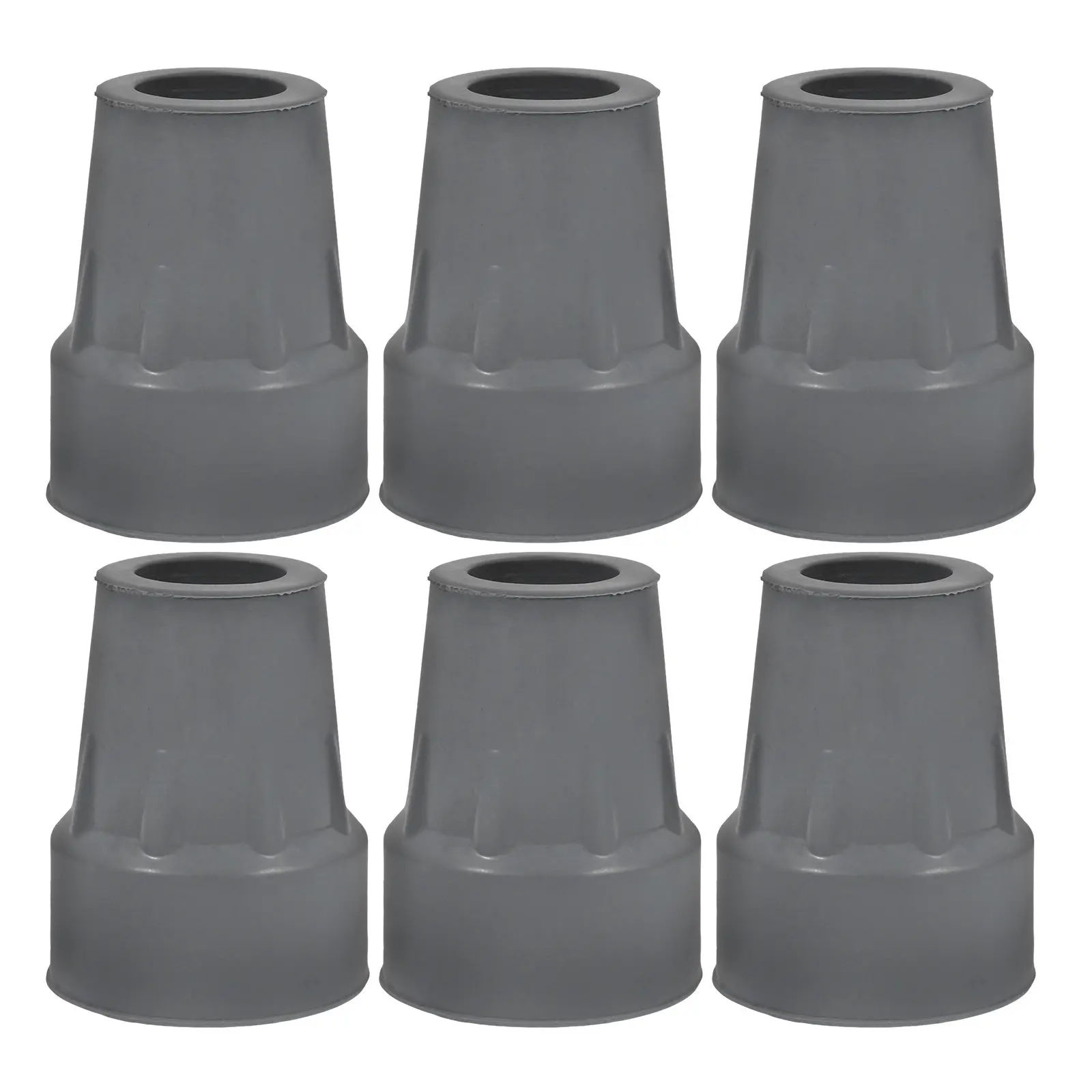 

6Pcs Crutch Non-Slip Rubber Tips Long-Lasting Replacement Feet for Walking Cane Use Crutch Tips Crutches Rubber Feet Replacement