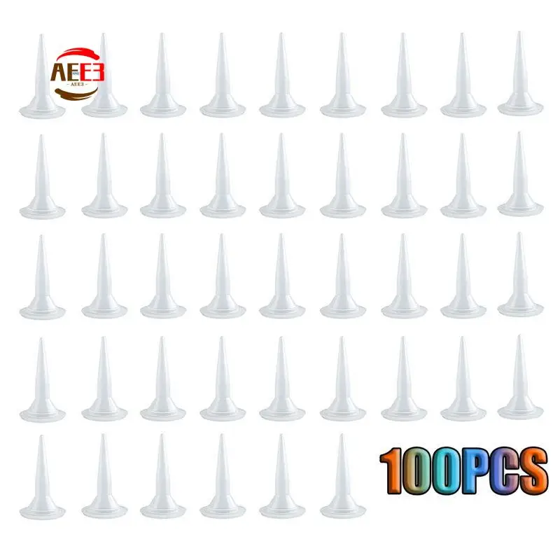 AEE3-100 PCS Plastic Structure Caulking Nozzles Extender Caulk Nozzle Tip Tool For Caulk Nozzles Applicator, Easy To Use