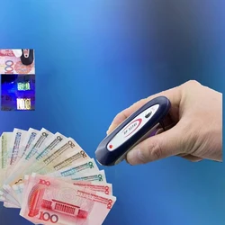 ミニポータブルお金検出器,2 in 1,お金の通貨検出器,磁気およびUV