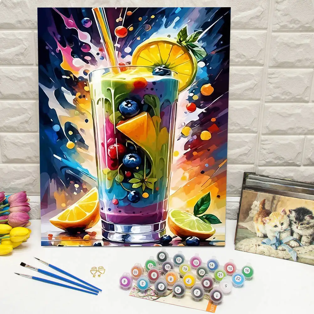Disney Malen nach Zahlen Tinker Bell Malen auf Leinwand Lotus Digitales Ölgemälde Frosch Cartoon Acryl Home Decor Handgemachtes Geschenk